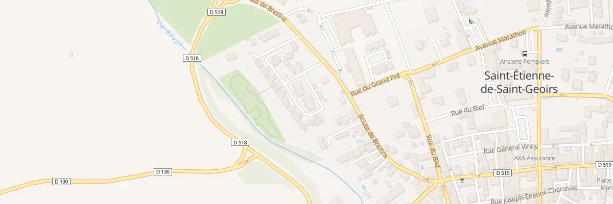 Plan du 49B Rte de Brézins à Saint-Étienne-de-Saint-Geoirs