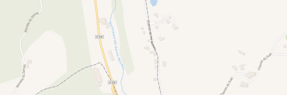 Plan du 1020 Che de Pré Marais à Saint-Geoirs
