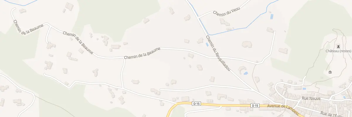 Plan du 5115 Che de la Beaume à Rognes