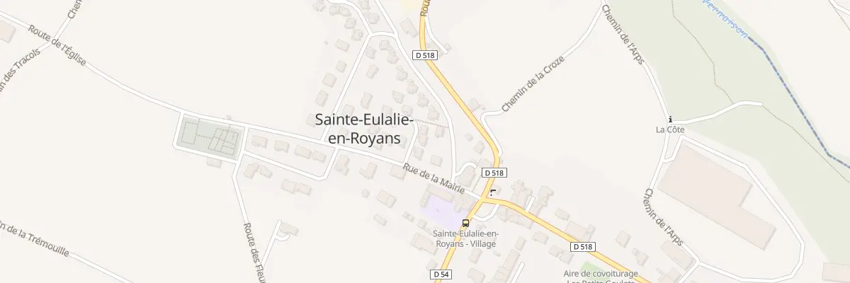 Plan du 10 All du Tramway à Sainte-Eulalie-en-Royans