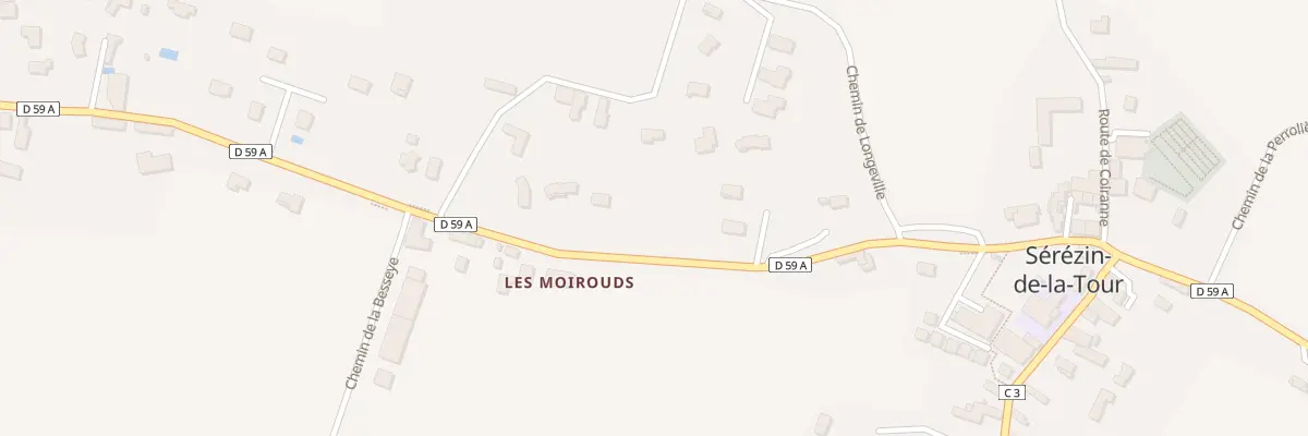 Plan du 350 Rte de Nivolas à Sérézin-de-la-Tour