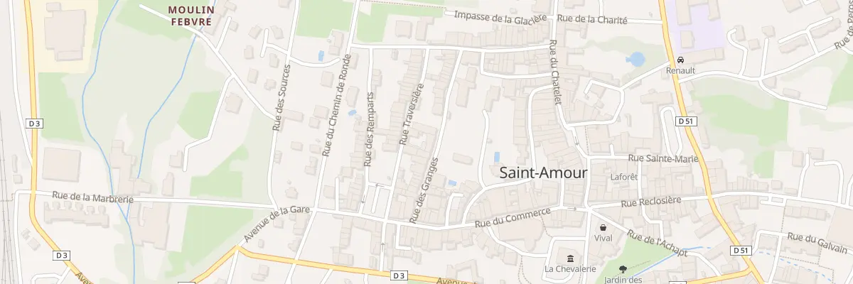 Plan du 25 Rue des Granges à Saint-Amour