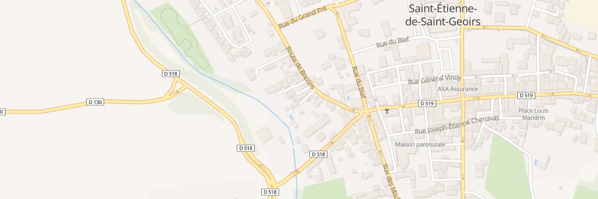 Plan du 17B Rte de Brézins à Saint-Étienne-de-Saint-Geoirs