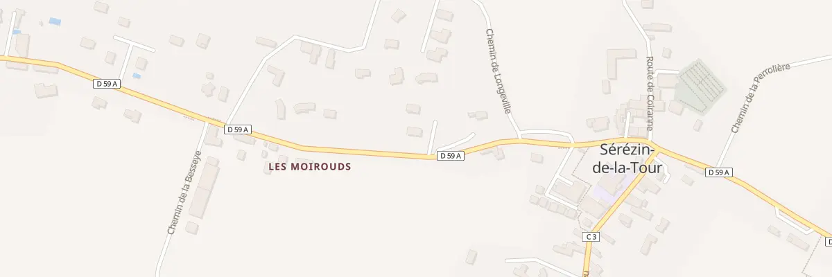 Plan du 5283 Les Moirouds à Sérézin-de-la-Tour