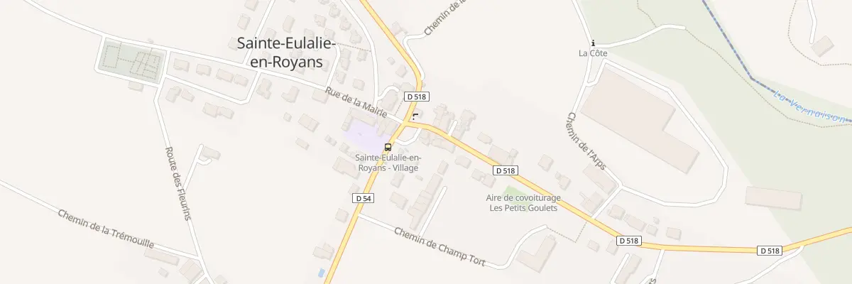 Plan du 2 Pl du General de Gaulle à Sainte-Eulalie-en-Royans