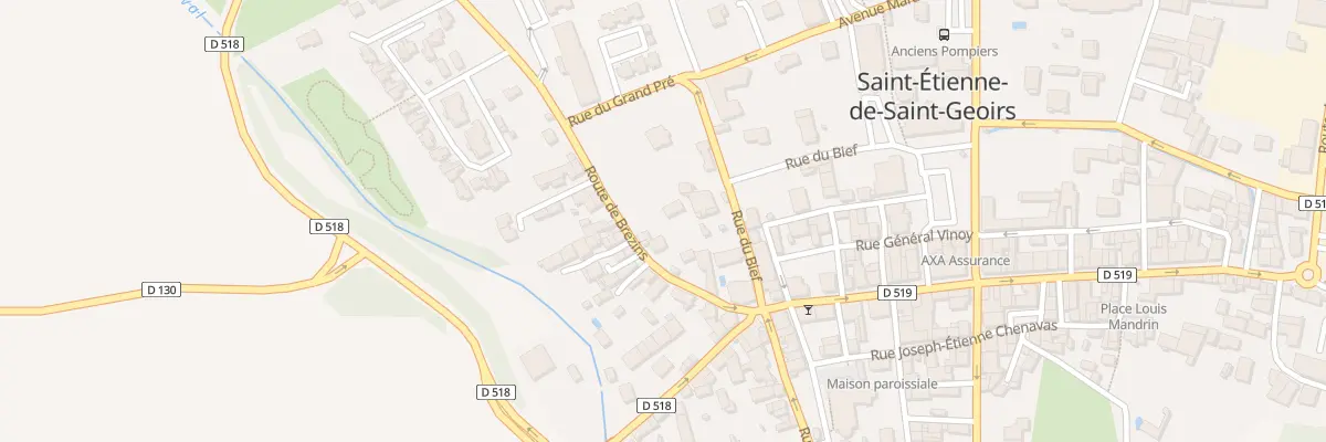Plan du 32O Rte de Brézins à Saint-Étienne-de-Saint-Geoirs