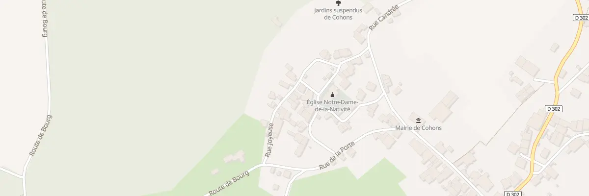 Plan du 8 Rue Joyeuse à Cohons