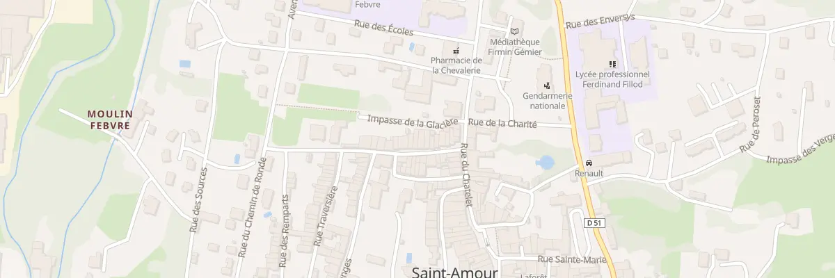 Plan du 14 Rue de la Brêche à Saint-Amour