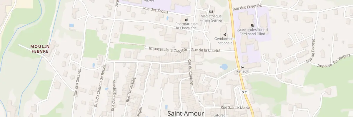 Plan du 8 Rue de la Brêche à Saint-Amour