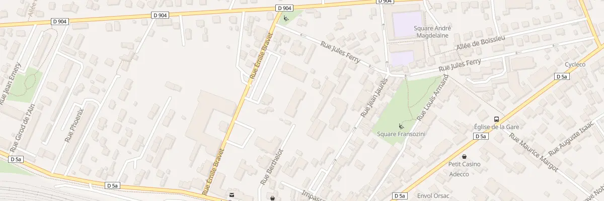 Plan du 150 Rue Berthelot à Ambérieu-en-Bugey