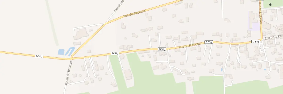 Plan du 430 Rue du Francillon à Longechenal