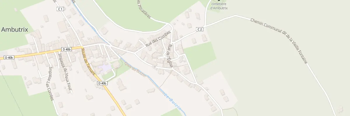 Plan du 2 Che sous Fregon à Ambutrix