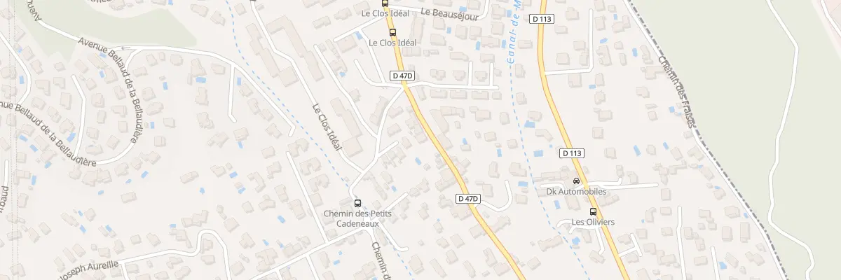 Plan du 89 Vte Vieille Route La Gavotte aux Pennes-Mirabeau