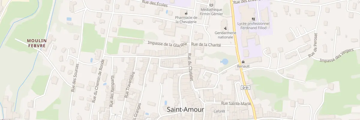 Plan du 3 Rue de la Brêche à Saint-Amour
