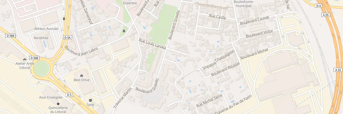 Plan du 24 Rue louis lanata à Marseille 16e Arrondissement