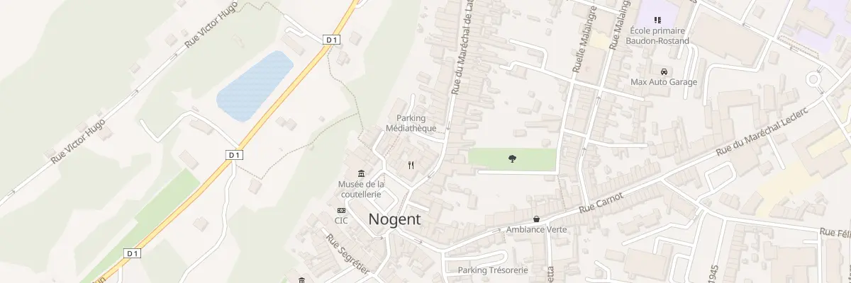 Plan du 11 Rue du Marechal de Lattre à Nogent