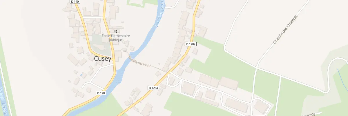 Plan du 9 Rue des Champis à Cusey