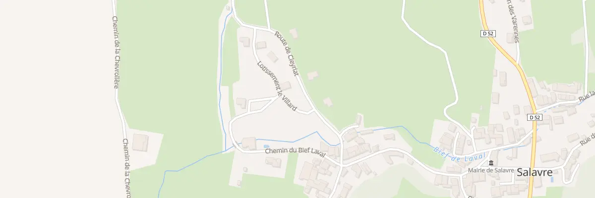 Plan du 960 Rte de Cleyriat à Salavre