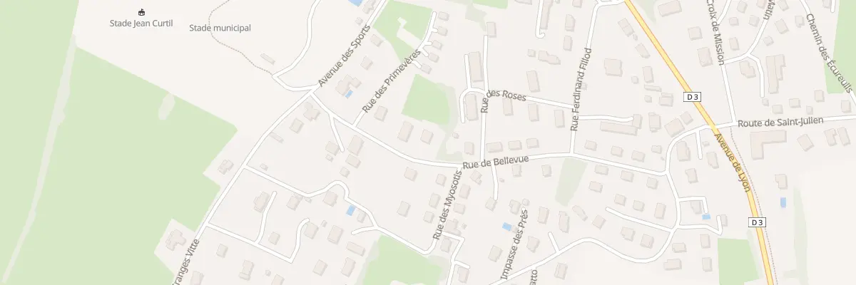 Plan du 3 Rue de Bellevue à Saint-Amour