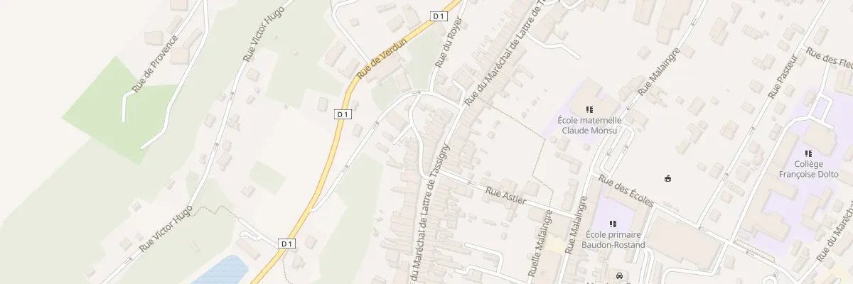 Plan du 69 Rue du Marechal de Lattre à Nogent
