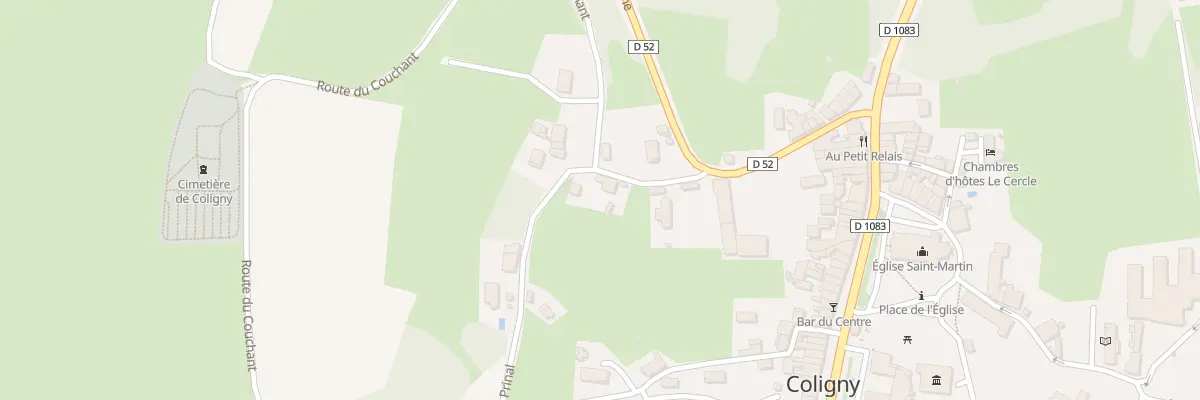 Plan du 5330 Pinal à Coligny