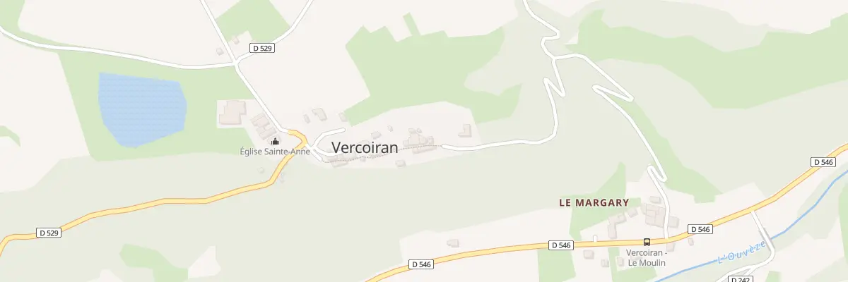 Plan du 5020 Le Village à Vercoiran