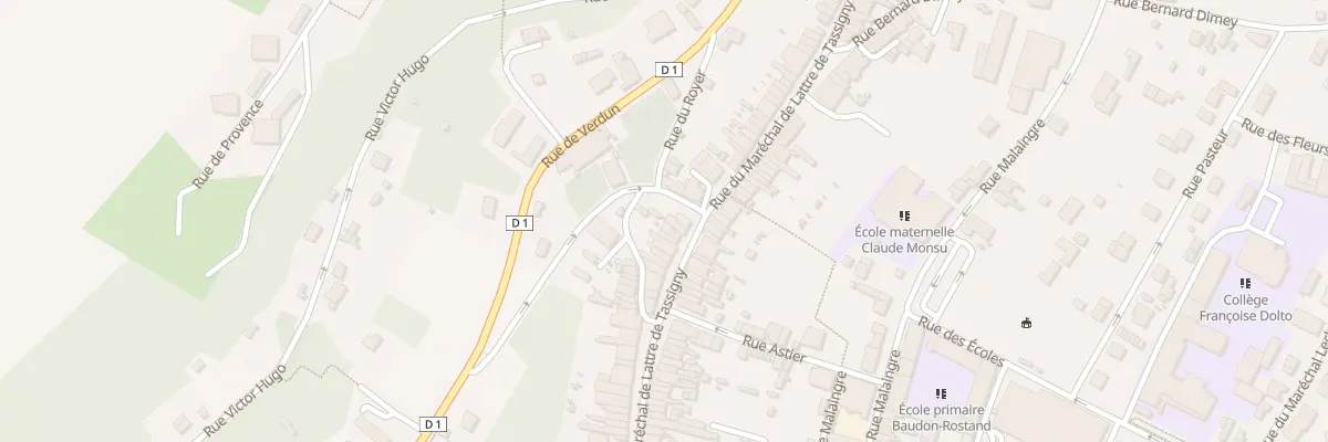 Plan du 81 Rue du Marechal de Lattre à Nogent