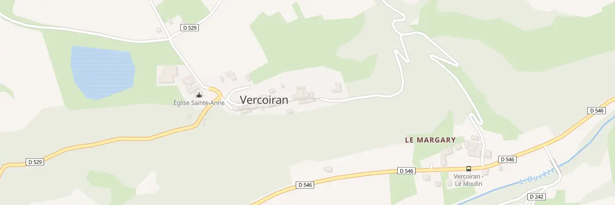 Plan du 5021 Le Village à Vercoiran