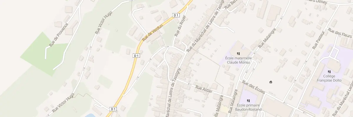 Plan du 79 Rue du Marechal de Lattre à Nogent