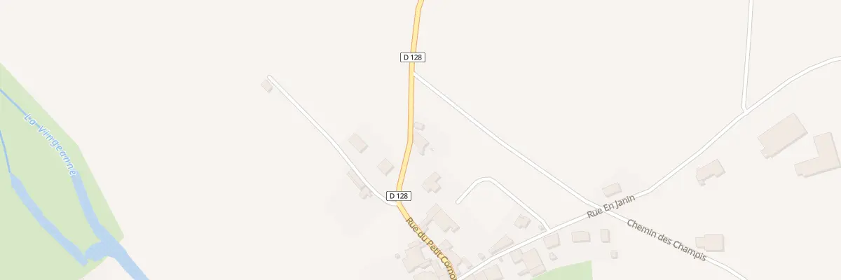 Plan du 6 Rue du Petit Cornot à Cusey