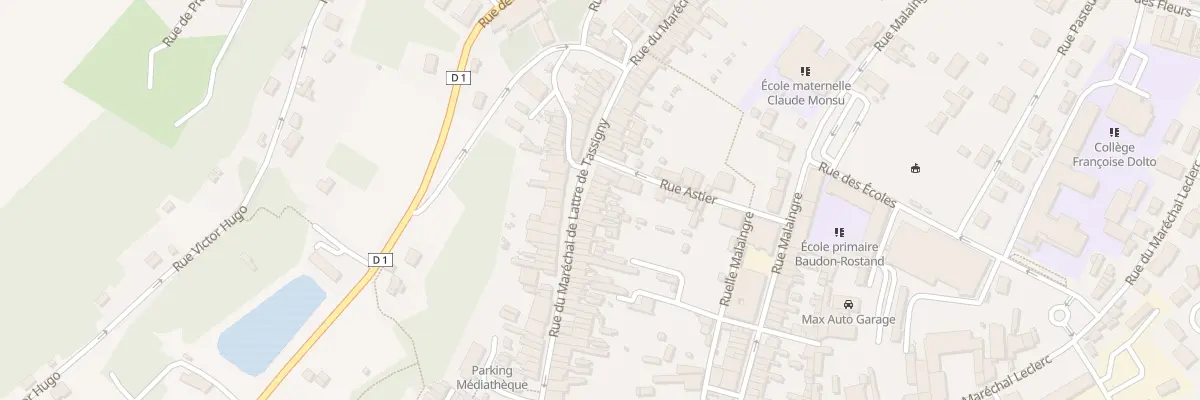 Plan du 72 Rue du Marechal de Lattre à Nogent