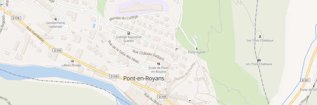 Plan du 5296 Au Chateau à Pont-en-Royans