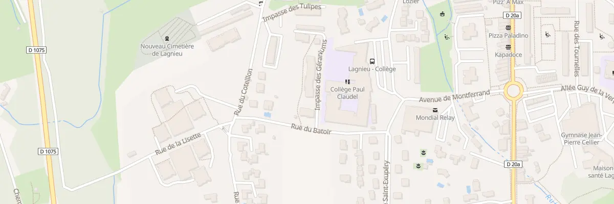 Plan du 122 Rue du Batoir à Lagnieu