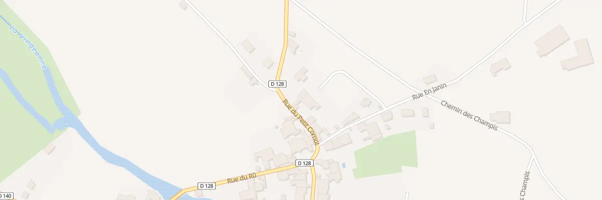 Plan du 4 Rue du Petit Cornot à Cusey
