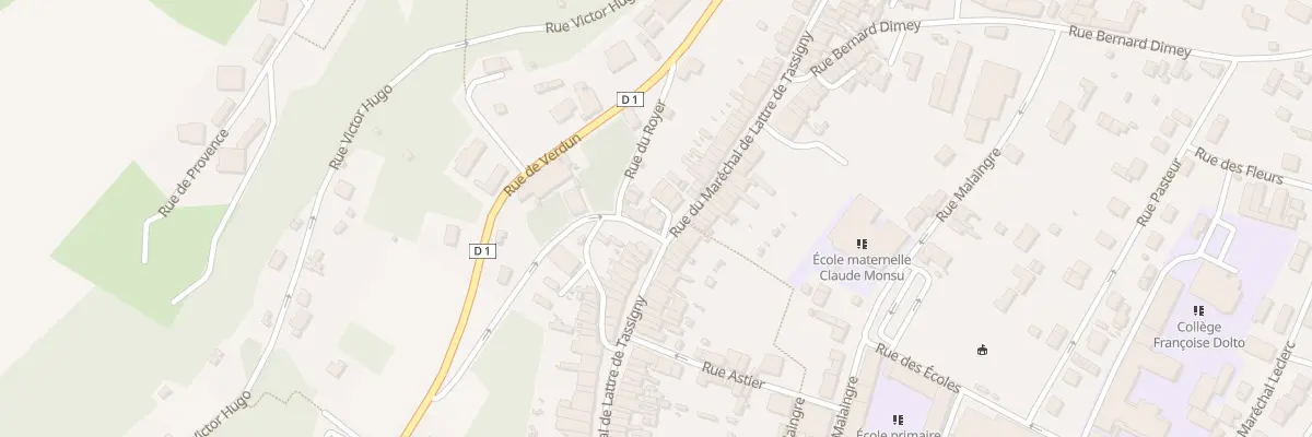 Plan du 87 Rue du Marechal de Lattre à Nogent