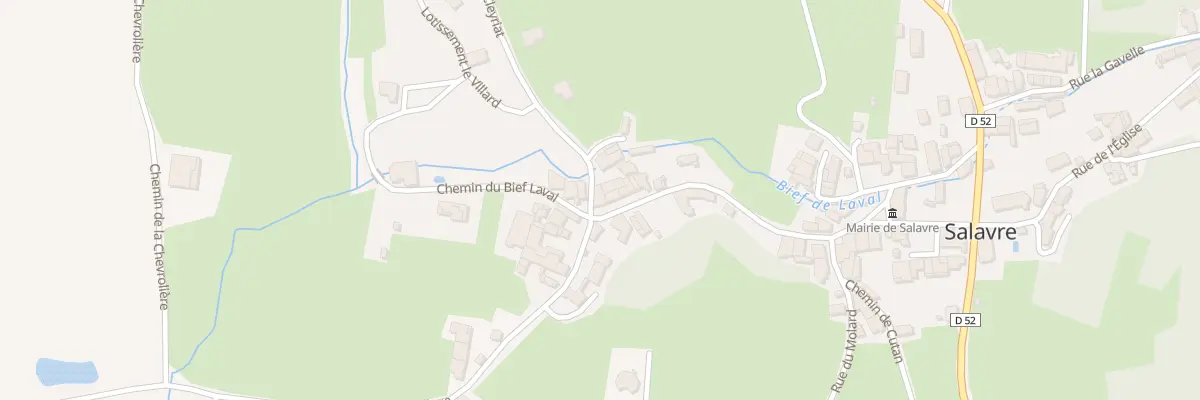 Plan du 198 Rte du Village à Salavre
