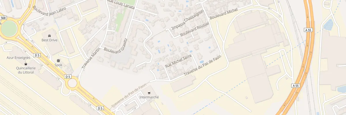 Plan du 17 Rue michel serre à Marseille 16e Arrondissement