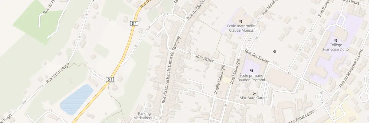Plan du 74 Rue du Marechal de Lattre à Nogent