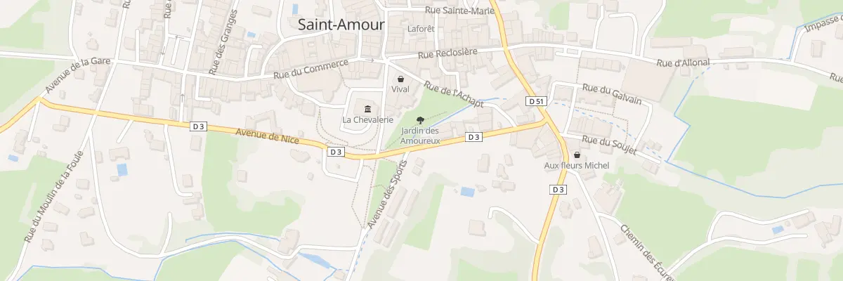Plan du 1 Rue du Capitaine Henri Clerc à Saint-Amour