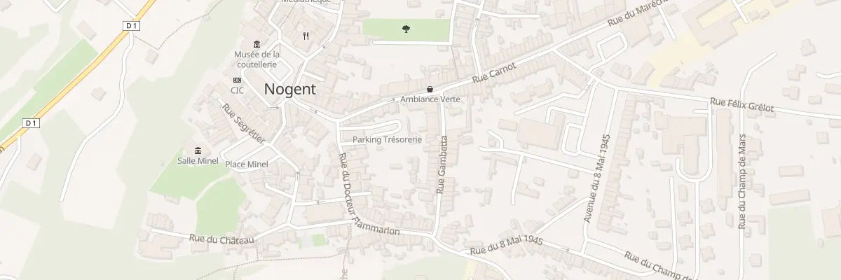 Plan du 8 Rue Gambetta à Nogent