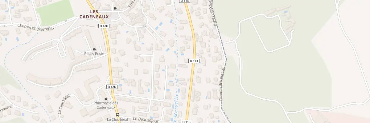 Plan du 209 Rte Départementale 368 aux Pennes-Mirabeau