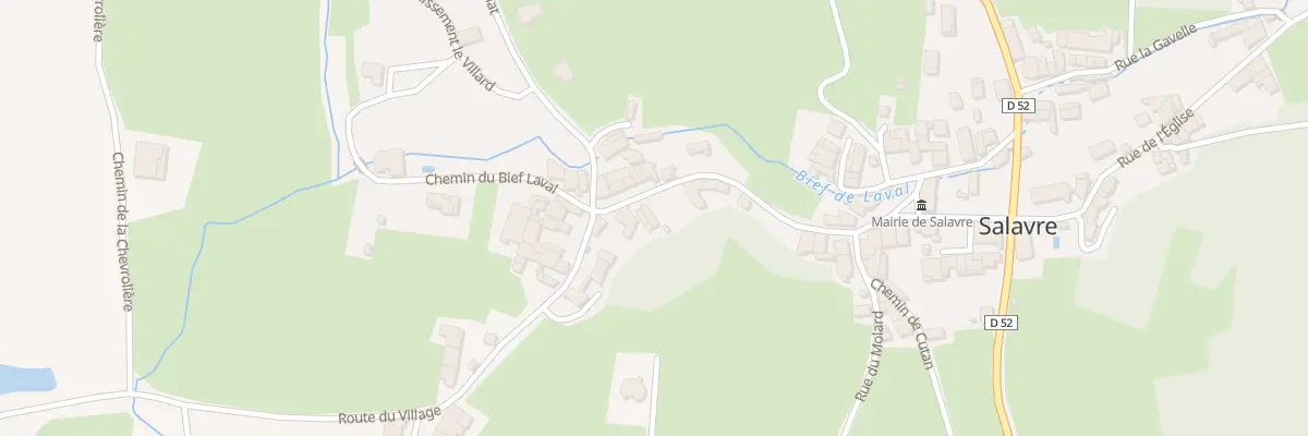 Plan du 171 Rte du Village à Salavre