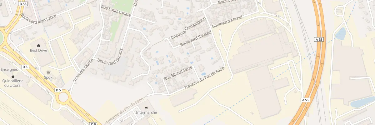 Plan du 29 Rue michel serre à Marseille 16e Arrondissement