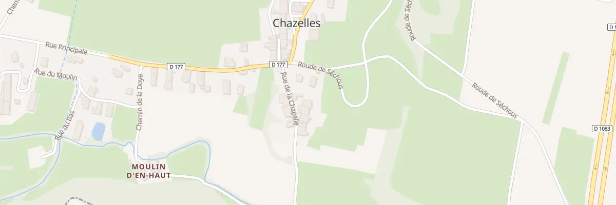Plan du 60 Rue de la Chapelle aux Trois-Châteaux