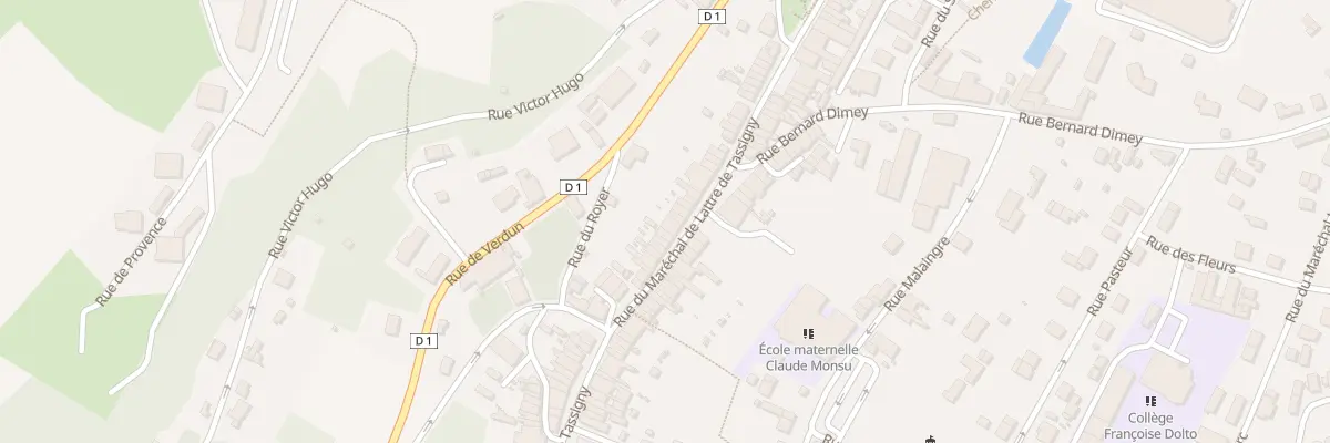 Plan du 105 Rue du Marechal de Lattre à Nogent