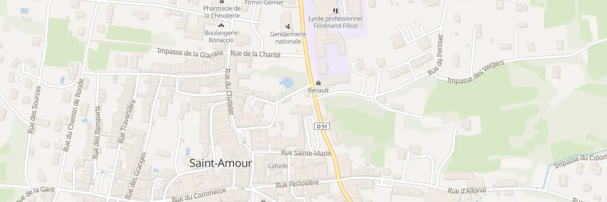 Plan du 6 Rue Lamartine à Saint-Amour