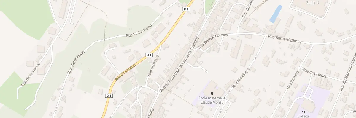 Plan du 113 Rue du Marechal de Lattre à Nogent