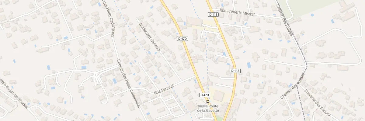Plan du 61 Vte Vieille Route La Gavotte aux Pennes-Mirabeau