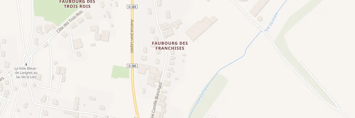 Plan du 216 Rue Camille Blanchard à Langres