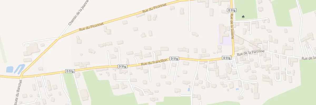 Plan du 234 Rue du Francillon à Longechenal